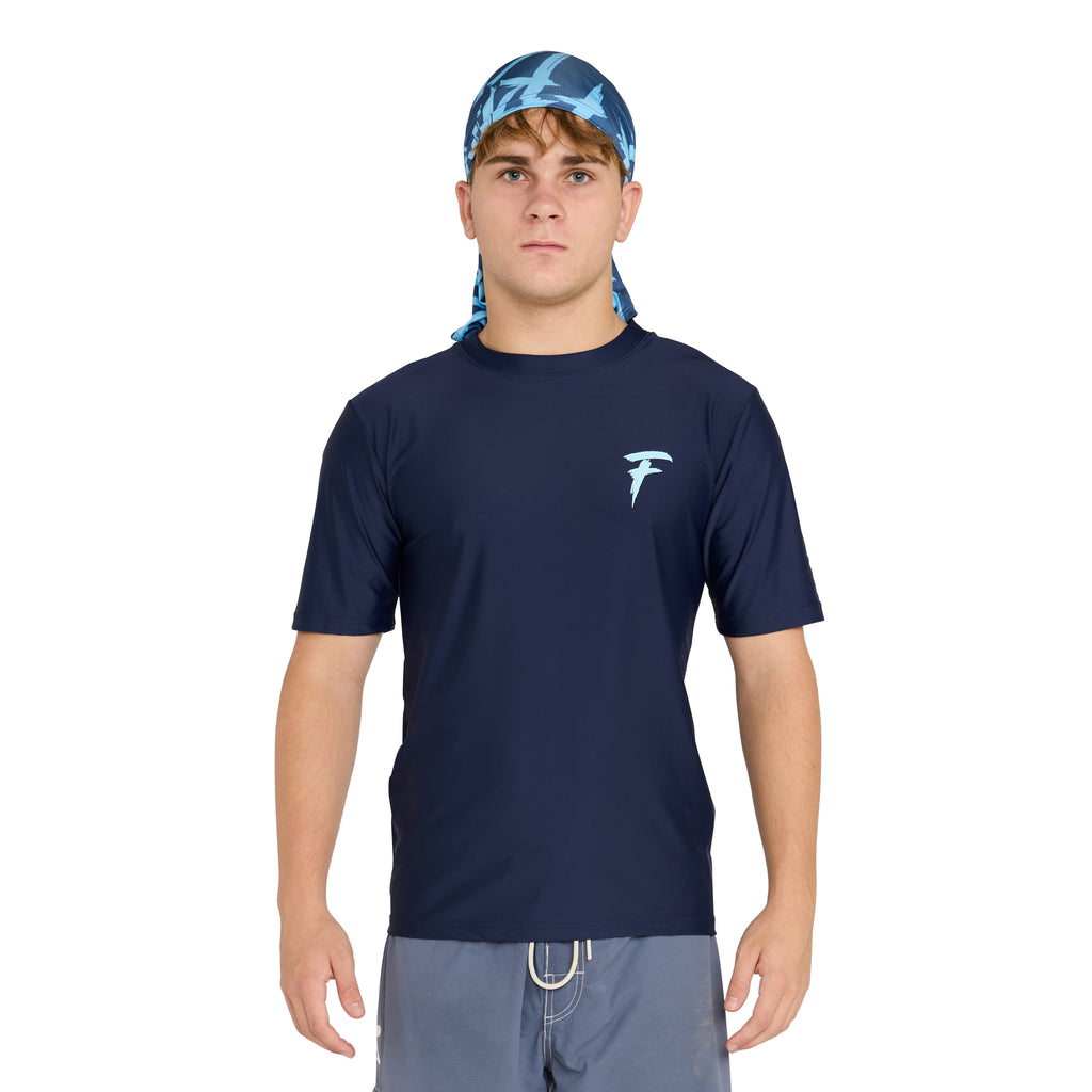Short sleeve rash vest with hood
