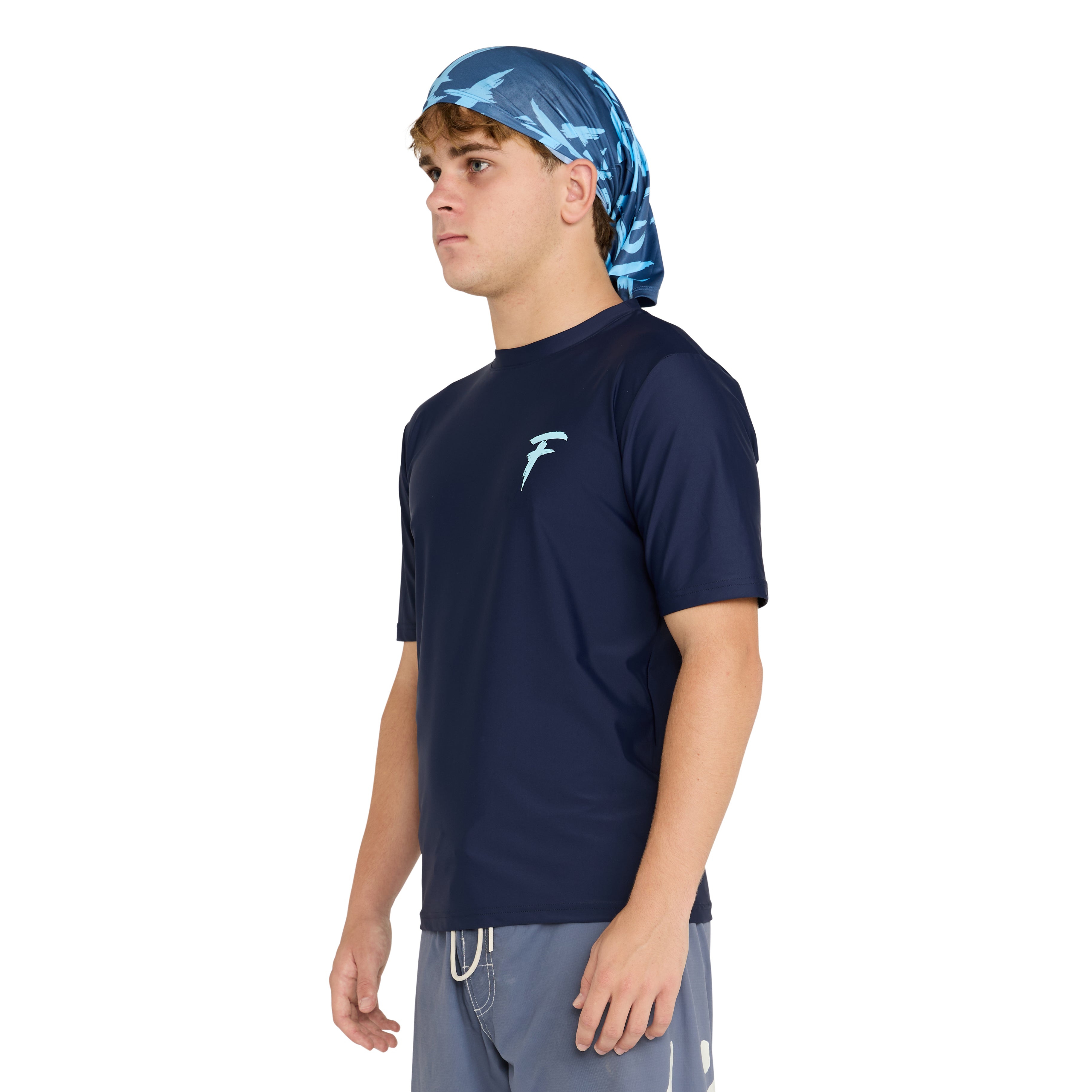 Short sleeve rash vest with hood