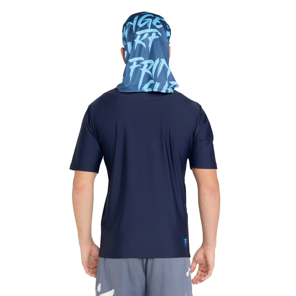 Short sleeve rash vest with hood