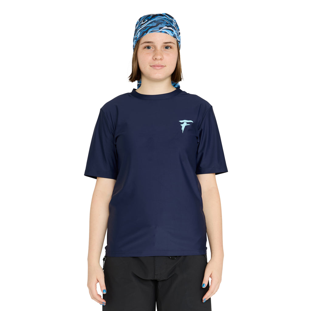 Short sleeve rash vest with hood