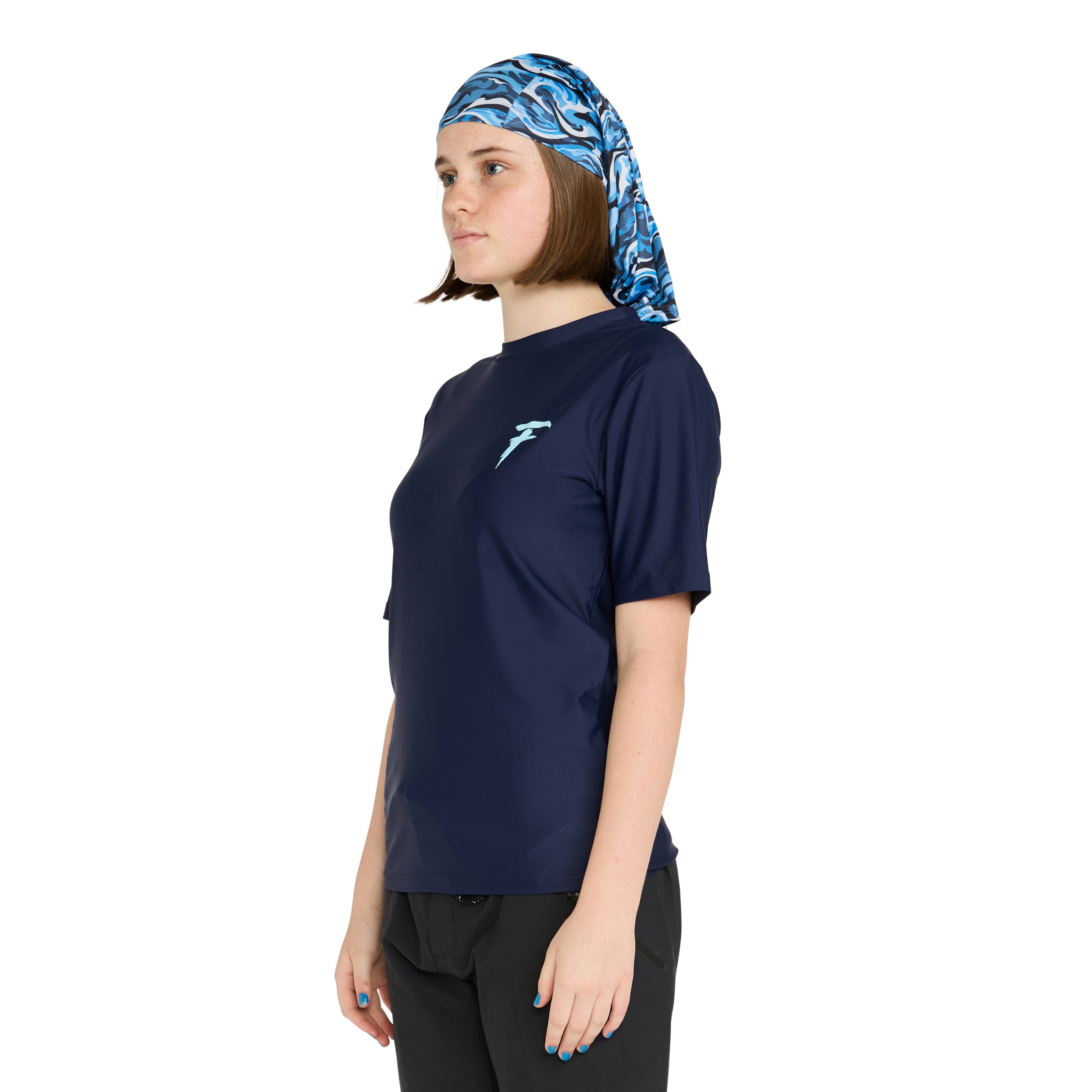 Short sleeve rash vest with hood