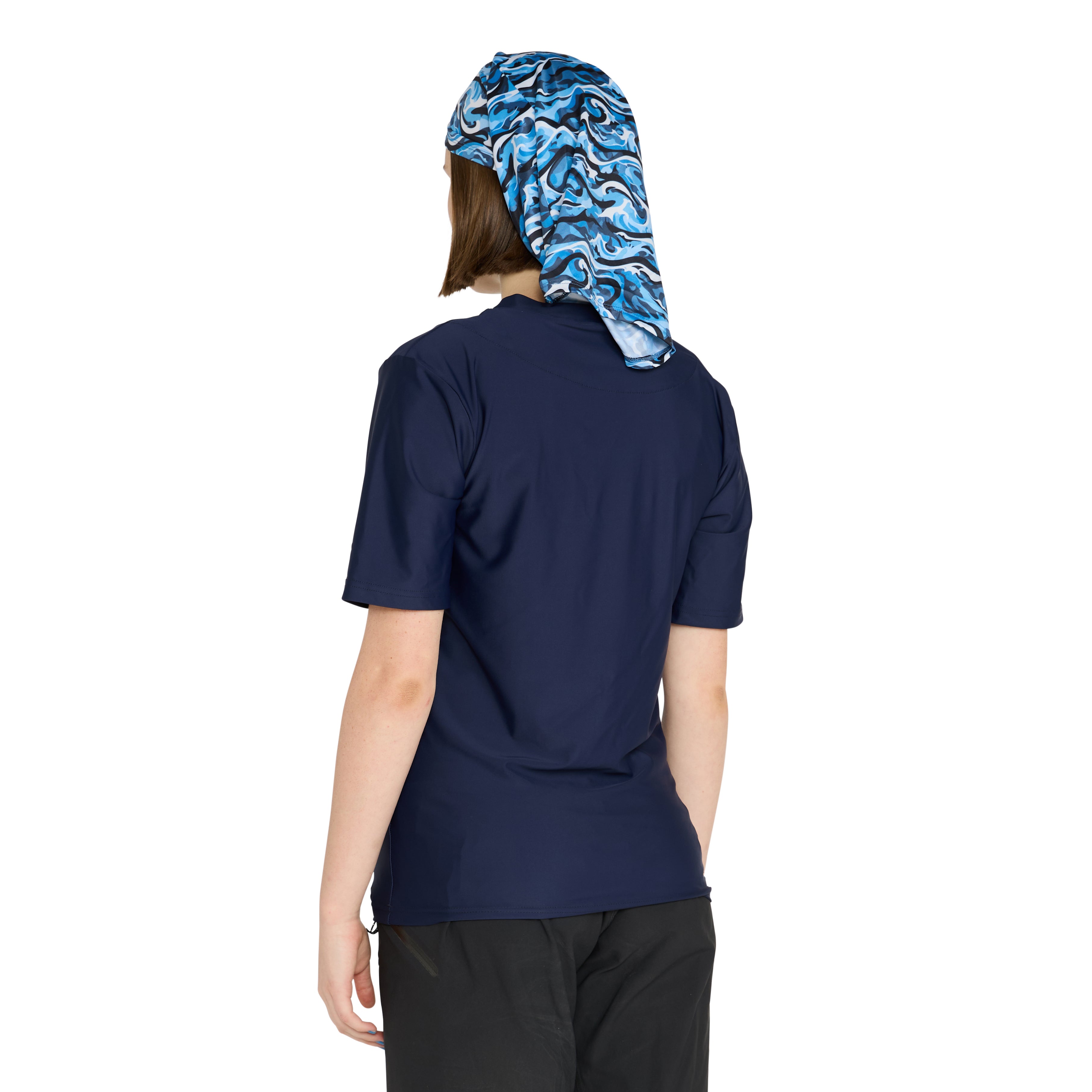 Short sleeve rash vest with hood