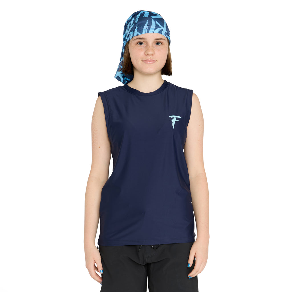 Rash vest sleeveless with hood