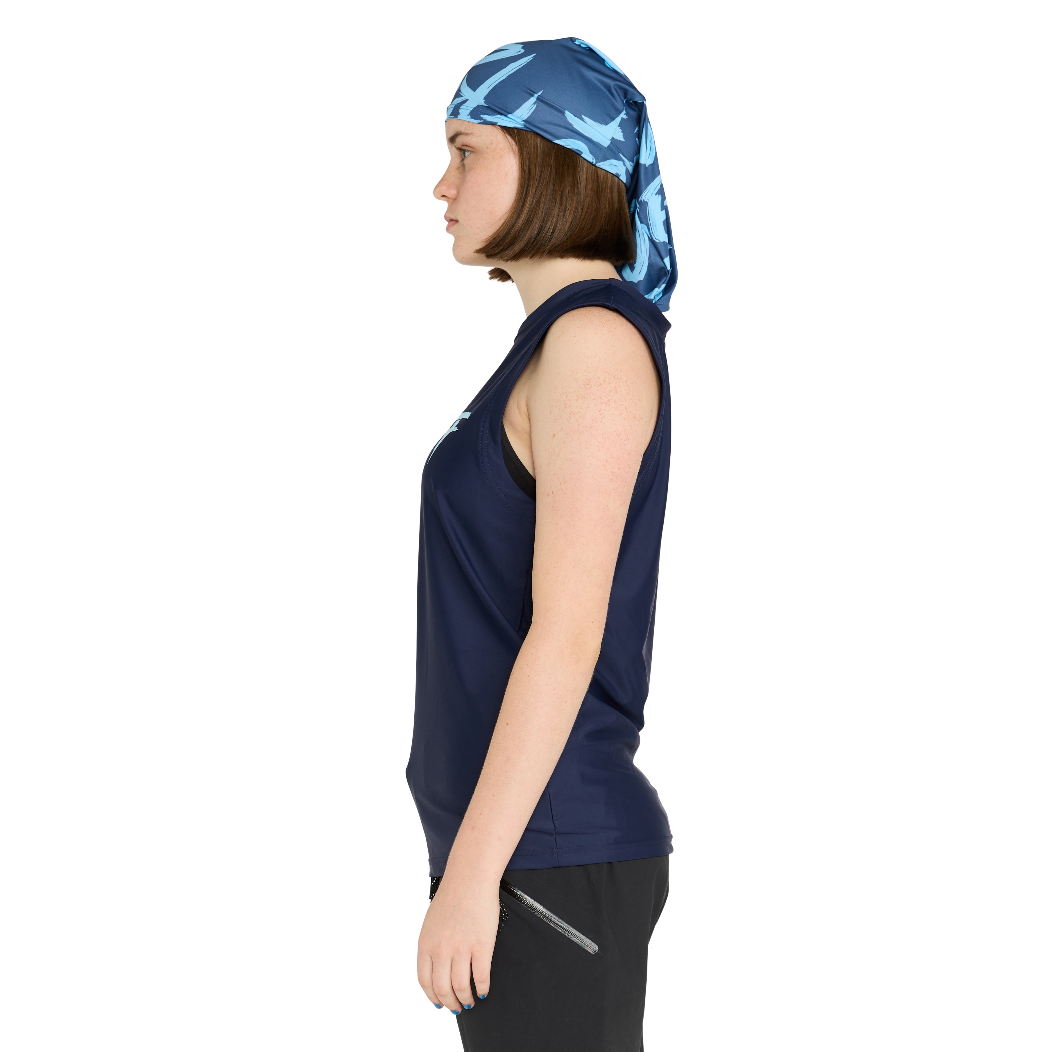 Rash vest sleeveless with hood