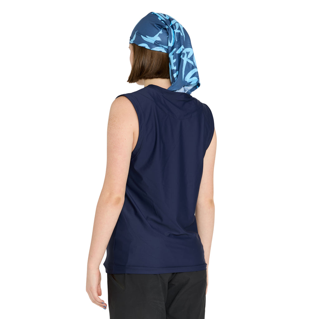 Rash vest sleeveless with hood
