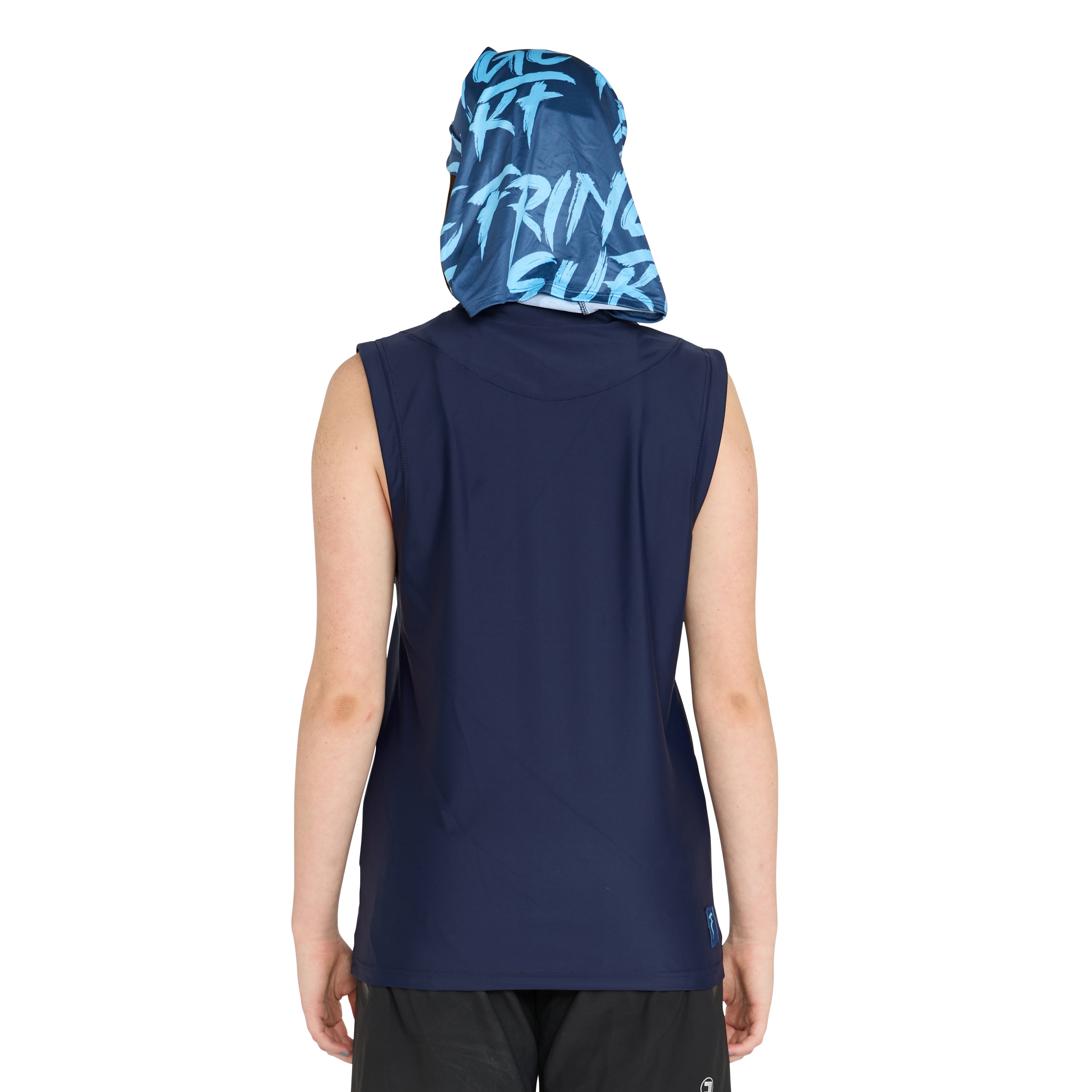 Rash vest sleeveless with hood