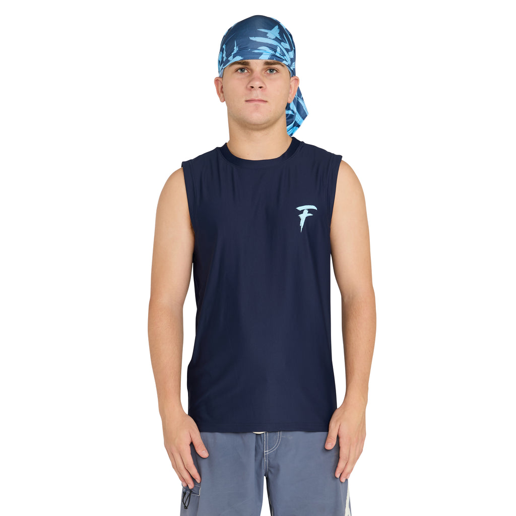 Rash vest sleeveless with hood