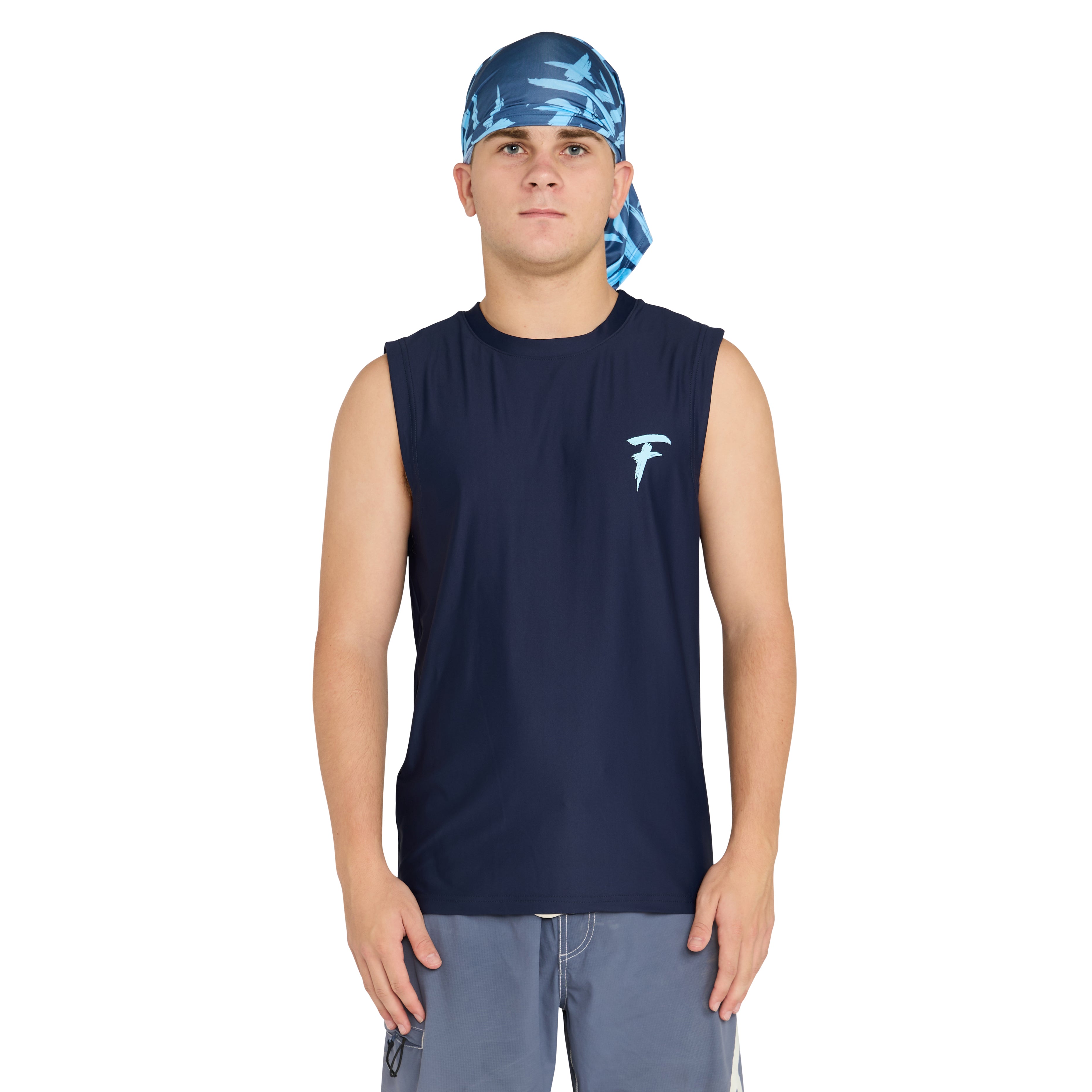 Rash vest sleeveless with hood