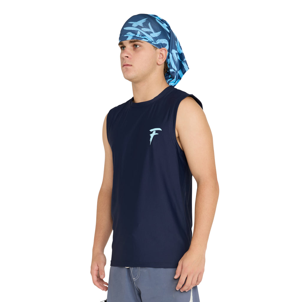 Rash vest sleeveless with hood