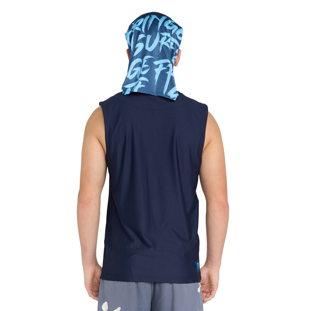 Rash vest sleeveless with hood