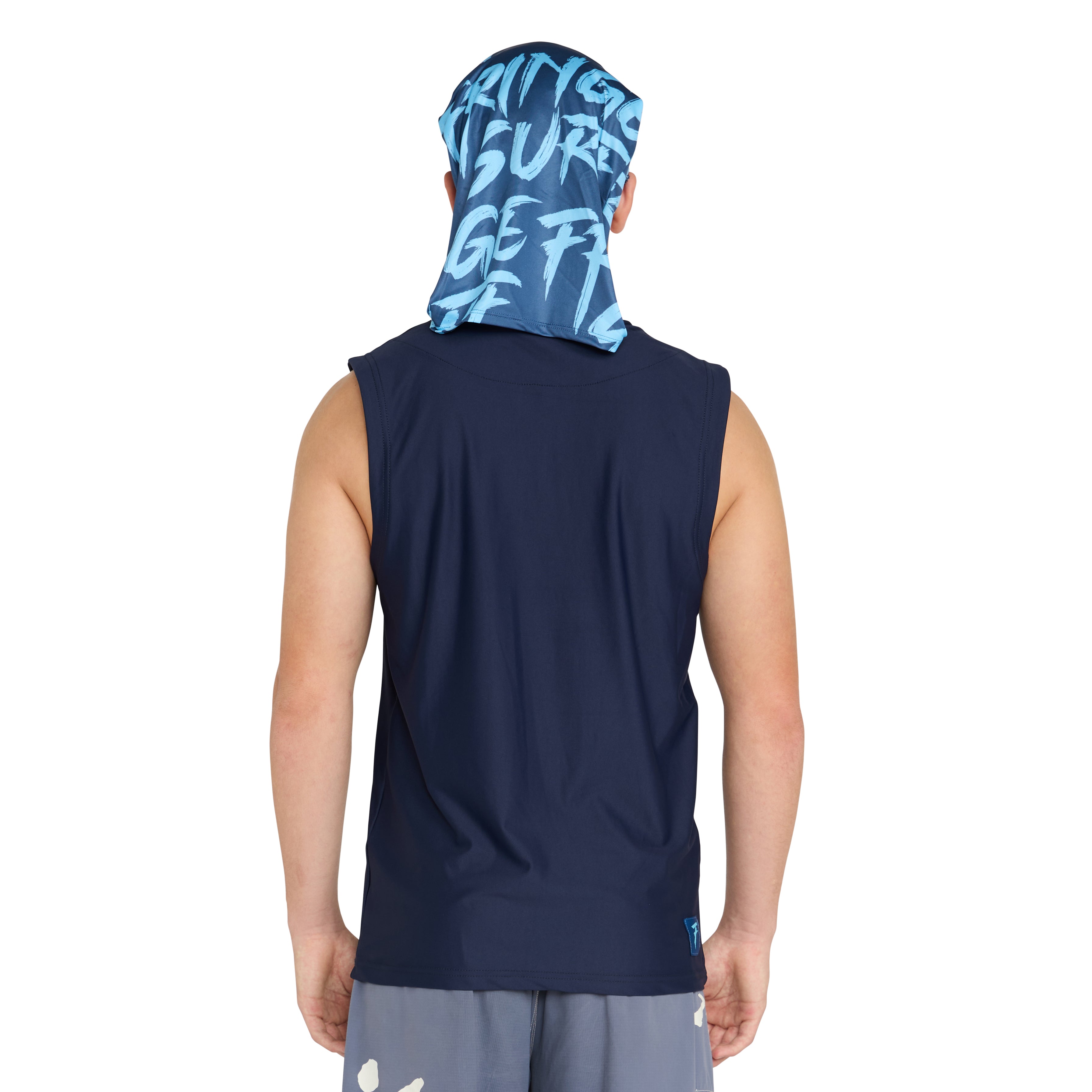 Rash vest sleeveless with hood