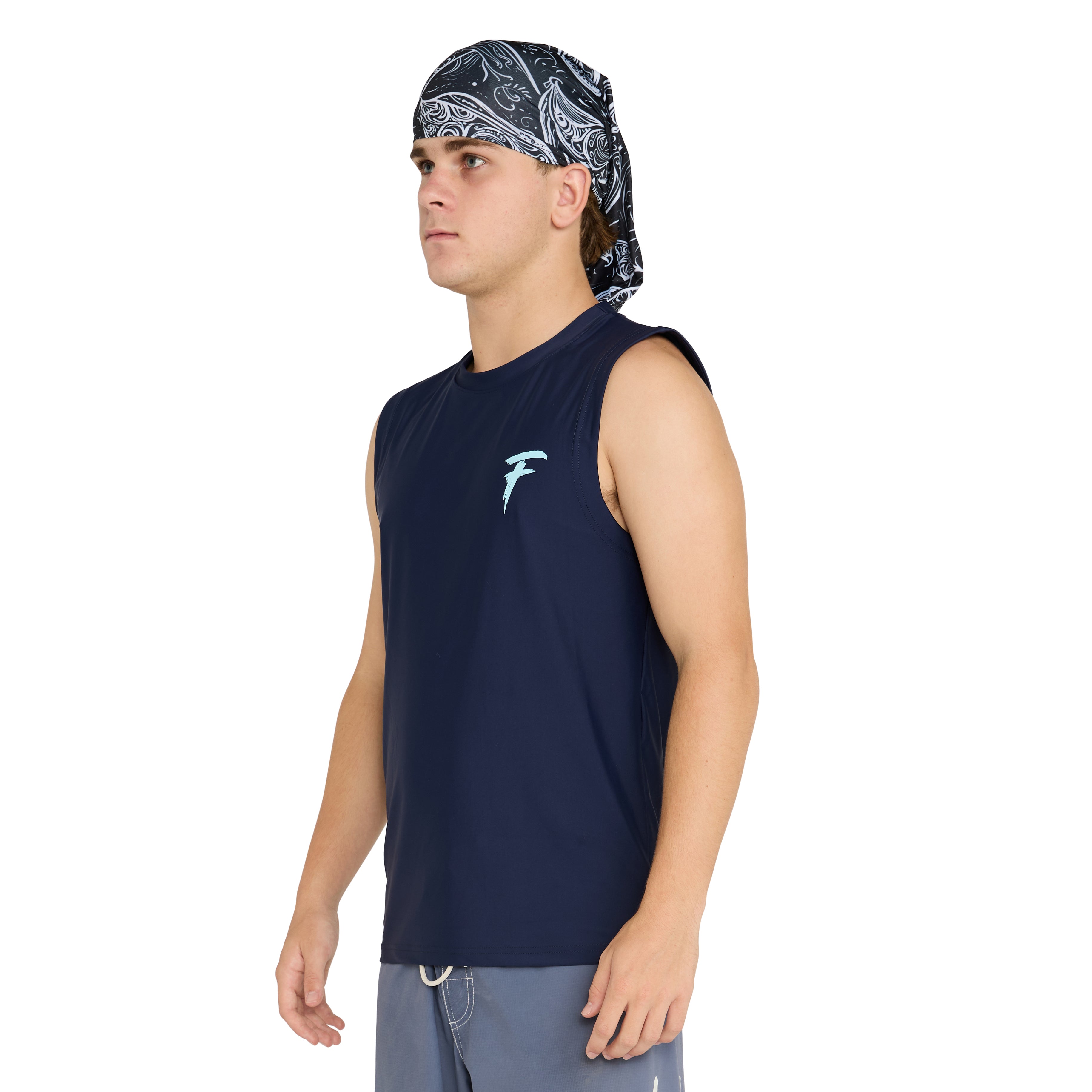 Rash vest sleeveless with hood