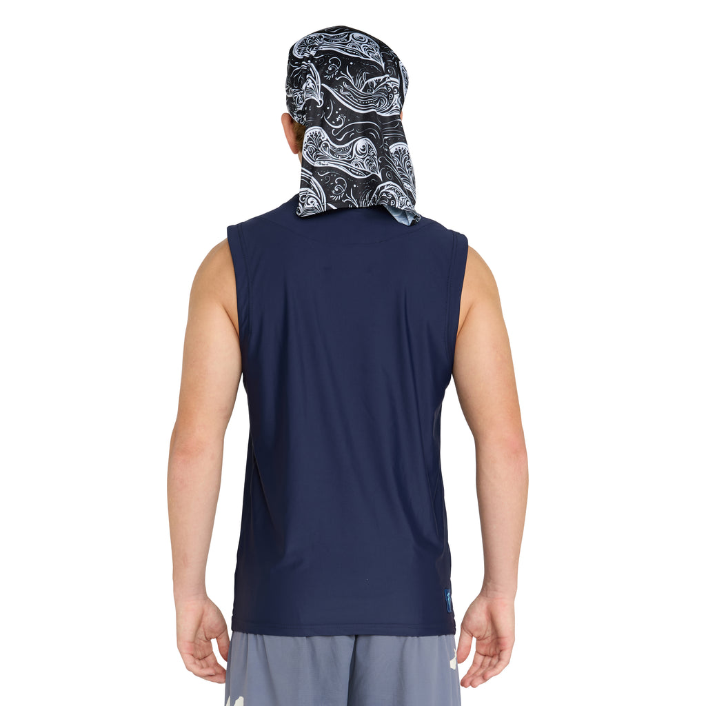 Rash vest sleeveless with hood