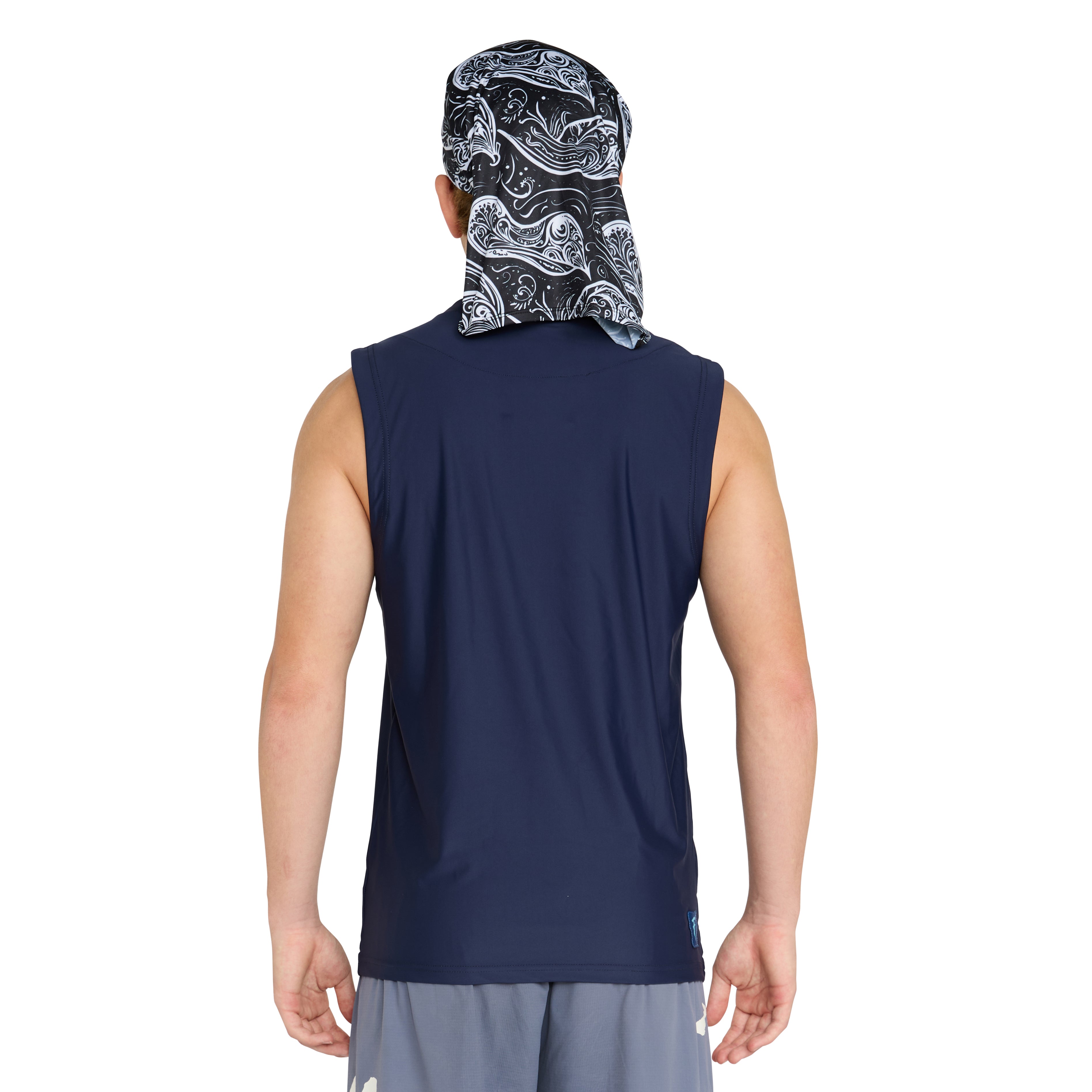 Rash vest sleeveless with hood
