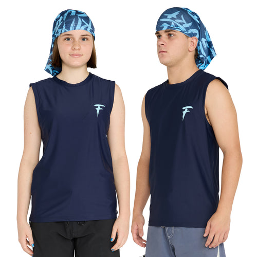 Rash vest sleeveless with hood